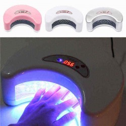 12W Nail Art LED UV Gel Curing Lamp Dryer Timer Gel Polish Manicure Kit Tool