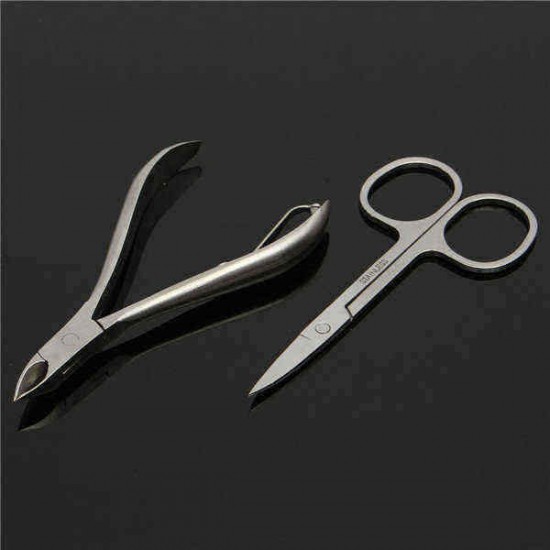 12pcs Stainless Steel Manicure Tools Set Travel Nail Nipper File Clipper Tweezers Eyebrow Scissors 12pcs Stainless Steel Manicure Tools Set Travel Nail Nipper File Clipper Tweezers Eyebrow Scissors