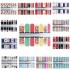 13 Styles Designs Star Flower Foils Nail Art Decal Sticker