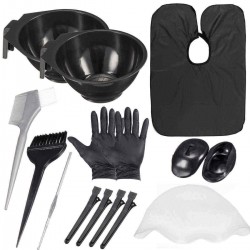 13Pcs/Set Salon Hair Coloring Dyes Kit Dye Brush Comb Bowl Earmuff Tint Tool Set