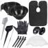 13Pcs/Set Salon Hair Coloring Dyes Kit Dye Brush Comb Bowl Earmuff Tint Tool Set