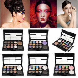 14 Colors Professional Glitter Eyeshadow Palette Case Blush Eye Shadows Make Up Tools