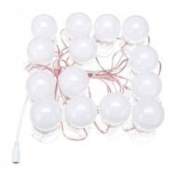 14 LED Lamp String White Makeup Mirrors Lamp Suction Cosmetic Dressing Salon Barber Shop White Light