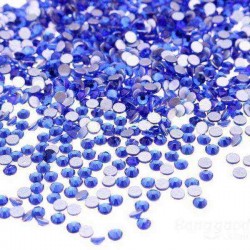 1440Pcs Deep Blue Crystal Rhinestones Nail Art Tips Decoration