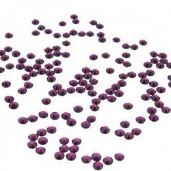 1440Pcs Deep Purple Crystal Rhinestones Nail Art Tips Decoration