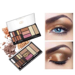 15 Colors Eye Shadow Palette Matte Glitter Shimmer Eye Shadow Eyes Makeup Long Lasting