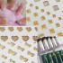 15 Style Glitter Golden Water Nail Art Transfer Sticker Nail Art Tips