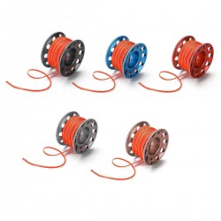 15M SMB Scuba Aluminum Diving Spool Finger Reel With Steel Double End Snap Clip