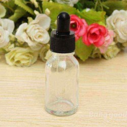 15ML Transparent Essential Oil Perfume Glass Dropper Bottle