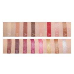 16 Colors Smoky Pink Matte Glitter Eye Shadow Palette Eye Makeup Long-Lasting