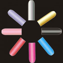 16 PCS Pure Colors Nail Art Polish Metal Full Stickers