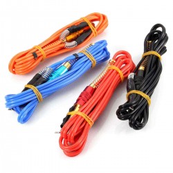 1.7M Pro Heavy Duty Clip Cord For Tattoo Power Supply Machine Silicone Foot Pedal Wire
