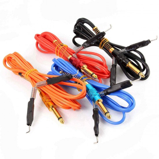 1.7M Pro Heavy Duty Clip Cord For Tattoo Power Supply Machine Silicone Foot Pedal Wire