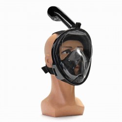 180° Viewing Area Full Dry Snorkeling Mask 185x150x188mm Fog Resistant Adjustment Diving Mask with a Camera Base