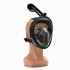 180° Viewing Area Full Dry Snorkeling Mask 185x150x188mm Fog Resistant Adjustment Diving Mask with a Camera Base