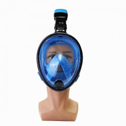 180° Viewing Area Full Dry Snorkeling Mask Fog Resistant Adjustment Diving Mask with a Camera Base