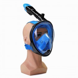180° Viewing Area Full Dry Snorkeling Mask Fog Resistant Adjustment Diving Mask with a Camera Base