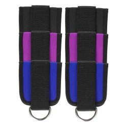 1Pair Foot Support Gym Exercise Ankle Strap Weight Fitness D Ring Cable Attachment Strap