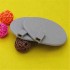 1Pair Silicone Gel Round Oval Shape TENS Unit Electrode Replacement Pad Electrode Patches for Electrotherapy EMS Massager Nerve Muscle Stimulator