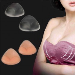 1Pair Women Silicone Squishies Squishy Gel Bra Insert Pads Breast uplift Enhancer Push Up Padded