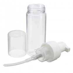 1pc 50ml Empty Transparent Refilliable Bottles Perfume Lotion Spray Shampoo Pump Dispenser