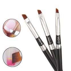 1pc Oblique Head Nail Art Brush Pen DIY Design 5Pcs Art Acrylic UV Gel Painting