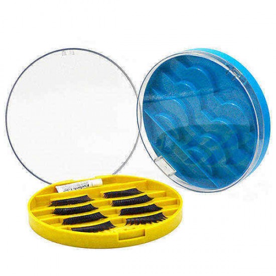 2 Colors 4 Pairs False Eyelashes Storage Box Case Makeup Tools
