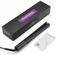 2-IN-1 Professional Hair Curler Straightener Rotating Anti-Winding Fast Heating