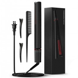 2-IN-1 Rotating Adjustable Hair Straightener Curler Styler Tourmaline Ceramic Flat Iron 121℃-232℃