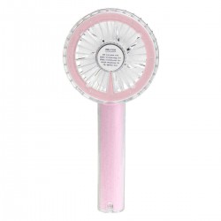 2 In 1 USB Rechargeable Mini Handheld Fan Small Desk Personal Portable Fan Table Fan Mirror Cooling Electric Fan Supplementary Light Function