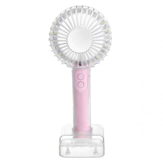 2 In 1 USB Rechargeable Mini Handheld Fan Small Desk Personal Portable Fan Table Fan Mirror Cooling Electric Fan Supplementary Light Function 2 In 1 USB Rechargeable Mini Handheld Fan Small Desk Personal Portable Fan Table Fan Mirror Cooling Electric Fan Supplementary Light Function