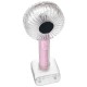 2 In 1 USB Rechargeable Mini Handheld Fan Small Desk Personal Portable Fan Table Fan Mirror Cooling Electric Fan Supplementary Light Function 2 In 1 USB Rechargeable Mini Handheld Fan Small Desk Personal Portable Fan Table Fan Mirror Cooling Electric Fan Supplementary Light Function