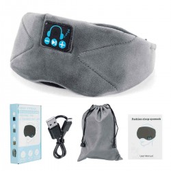 2 In 1 bluetooth Travel Sleeping Headphone Eye Mask Handsfree Music Speakers Microphone