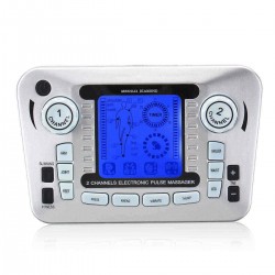2 Output Channel 4 Modes Tens Unit Muscle Stimulator Electric Digital Massager Physical Therapy