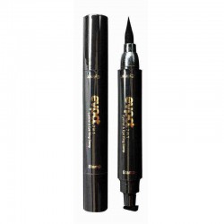 2 in 1 Black Liquid Eyeliner Wing Seal Stamp Pencil Quick Dry Waterproof Makeup
