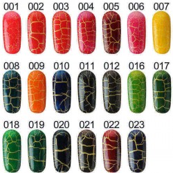 20 Colors DIY Phototherapy Crack Nail Art Soak Off UV Gel Polish Gorgeous 15ml