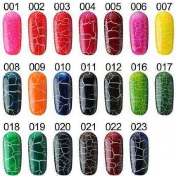 20 Colors DIY Phototherapy Crack Nail Art Soak Off UV Gel Polish Gorgeous 15ml