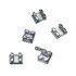 200Pcs/10Packs Mini Metal Dental Orthodontic Brackets 3 Hooks 022" Slot Edgewise Tools