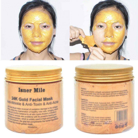200ml 24K Gold Blackhead Removal Facial Mask Nourishing Oil Control Skin Gold Mask Skin Care