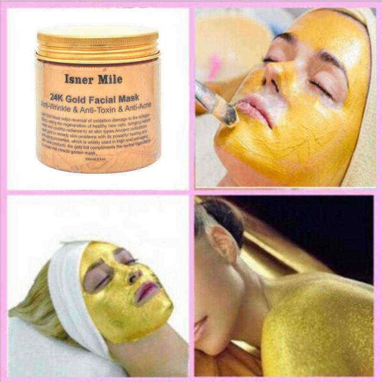 200ml 24K Gold Blackhead Removal Facial Mask Nourishing Oil Control Skin Gold Mask Skin Care