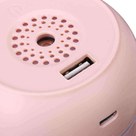 200ml 3 In1 Mini USB Humidifier Fan Air Humidifier with Nightlight LED Face Mist Humidifier Air Humidifier