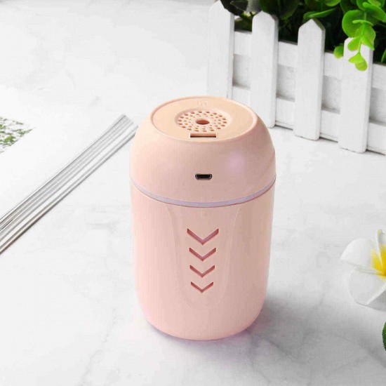 200ml 3 In1 Mini USB Humidifier Fan Air Humidifier with Nightlight LED Face Mist Humidifier Air Humidifier