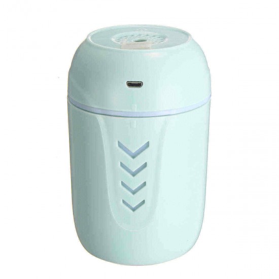 200ml 3 In1 Mini USB Humidifier Fan Air Humidifier with Nightlight LED Face Mist Humidifier Air Humidifier
