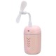 200ml 3 In1 Mini USB Humidifier Fan Air Humidifier with Nightlight LED Face Mist Humidifier Air Humidifier