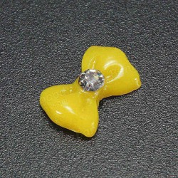 20PCS 3D Glitters Bow Tie Bowtie Rhinestones Nail Art Tips Decoration