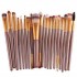 20Pcs Professional Makeup Brush Cosmetic Synthetic Hair Brushes Kit Set