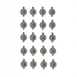 20pcs Dental Orthodontic Lingual Buttons Bondable Cleat Double Wing Mesh Base
