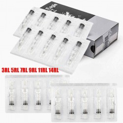 20pcs Disposable Tattoo Machine Needle Cartridges Sterilized Ink Liners Shaders Tattoo Accessories