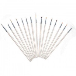 20pcs Nail Art Design Dotting Painting Pen Brush Set Faux Leather Case