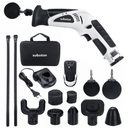 2100mAh 2 Lithium Battery Handheld Deep Muscle Massager Electric Massager Personal Percussion Massage G un